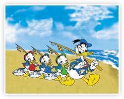 Donald Duck Family Cartoon